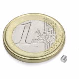 Neodym skivemagnet, 2x2 mm