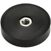 Gummibelagte pottemagneter med indvendigt gevind