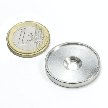 Undersænket metalskive med kant 26 mm