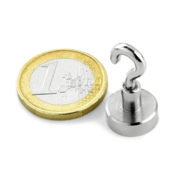 Pot magnet with hook, 13x26 mm