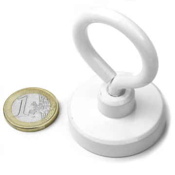 Krogøjemagnet 40x59 mm, hvid 