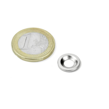 Undersænket metalskive 12 mm