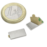 Block magnet self-adhesive, 15x8x1 mm (20 pieces)