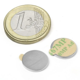 Disc magnet (self-adhesive), 13x1 mm (20 pieces)