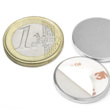 Disc magnet w/glue 22x2 mm (10 pcs)