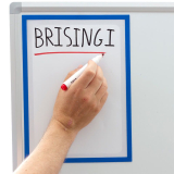Open magnetic frame for writing A4