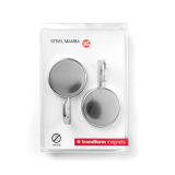 Magnetic Mamba hooks silver 2 pieces