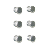 Magnetic aluminium pins 6 pcs