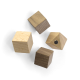Magneter Wood Cube 4 st.
