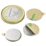 Disc magnet w/glue 15x1 mm (20 pcs)