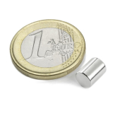 Neodym stangmagnet, 6x10 mm