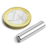 Neodym rod magnet Ø 6,35, H 25,4 mm 