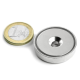 Countersunk pot magnet