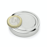 Glue-in pot magnet 48x11 mm