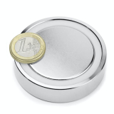 Glue-in pot magnet 60x15 mm