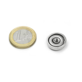 Pot magnet with internal thread 16x4