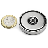 Pot magnet with internal thread 40x8 mm