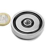 Pot magnet with internal thread 48x11 mm