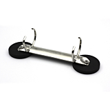 Magnetic ring binder mechanism with 2 rings
