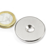 Screw-on disc magnet 34x4 mm