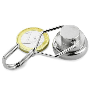 Rotating hook magnet 25x63 mm