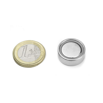 Glue-in pot magnet 20x7 mm