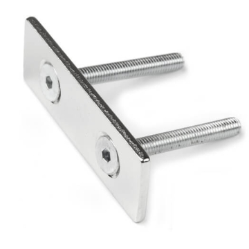 Countersunk metal plate 60x20x3 mm