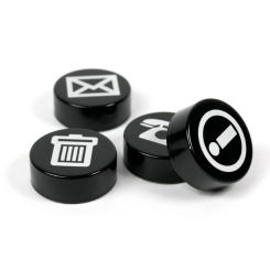 Board Magnet BIZ Black 4 pcs