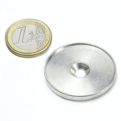 Countersunk metal disc with edge 33 mm