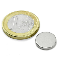 Neodym skivemagnet, 13x2 mm