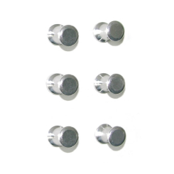 Magnetic aluminium pins 6 pcs
