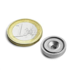Countersunk pot magnet 16x4,5 mm