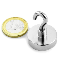 Pot magnet with hook 25x30 mm