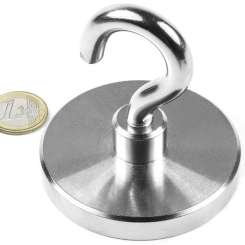 Pot magnet with hook 75x70 mm