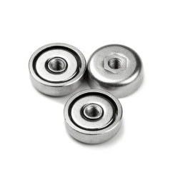 Pot magnet with internal thread 13x4