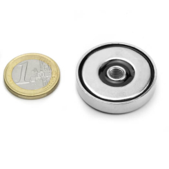 Pot magnet with internal thread 32x7 mm
