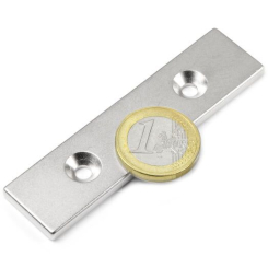 Screw-on block magnet 80x20x4 mm
