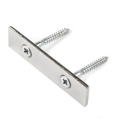 Countersunk metal plate 80x20x3 mm