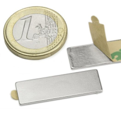 Blokmagnet m/lim 20 styk, 30x10x1 mm