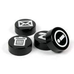Board Magnet BIZ Black 4 pcs
