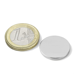 Skivemagnet 20x2 mm N52