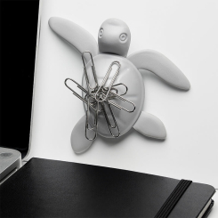 Save Turtle Magnet - Lysegrå