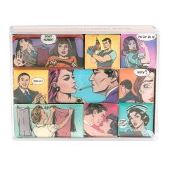Magnetic Retro comics 9 pcs 