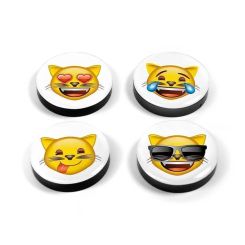 Magnetic Emoji cats 4 pcs 