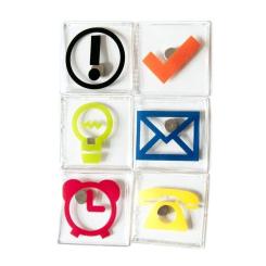 Magneter Kontorssymboler 6 styck