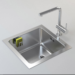 Magnetisk børste/svampeholder, rustfrit stål 