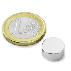Neodym disc magnet, 12x6 mm