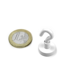 Krogmagnet 16x27 mm, hvid