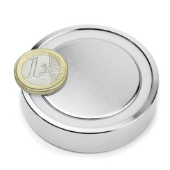 Pottemagnet til pålimning 60x15 mm