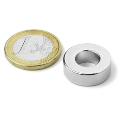 Ringmagnet Ø 19,1/9,5 mm, H 6,4 mm